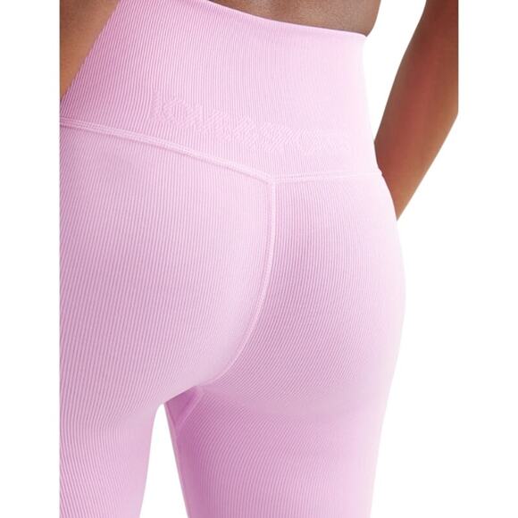 Love & Sports Seamless Leggings Pink Orchid Mid Rise Size Small (4-6) Slim Fit - Picture 2 of 10